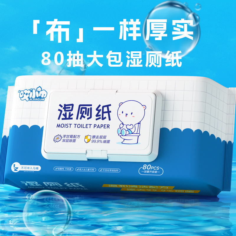 除湿トイレットペーパー 80枚 赤ちゃんのお尻拭き 家庭用ウェットトイレットペーパー 男女兼用 陰部洗浄・ケア用ウェットティッシュ|undefined