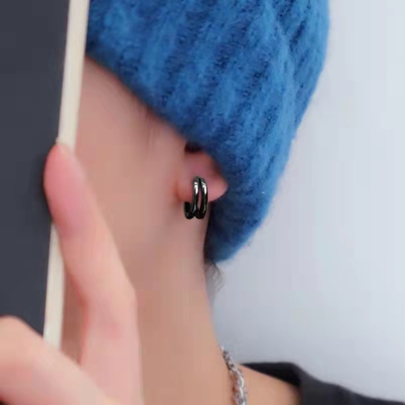 智贝详情图_9镂空双环耳扣男潮个性冷淡风耳钉网红痞帅百搭饰品