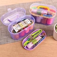 家庭用裁縫箱 10点セット 実用的な家庭用裁縫箱 多目的ポータブル整理裁縫箱 裁縫箱卸売
