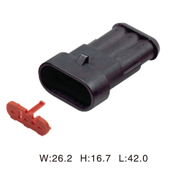 1.5系列3孔护套AH7031-1.5-11(282105-1)汽车连接器/接插件