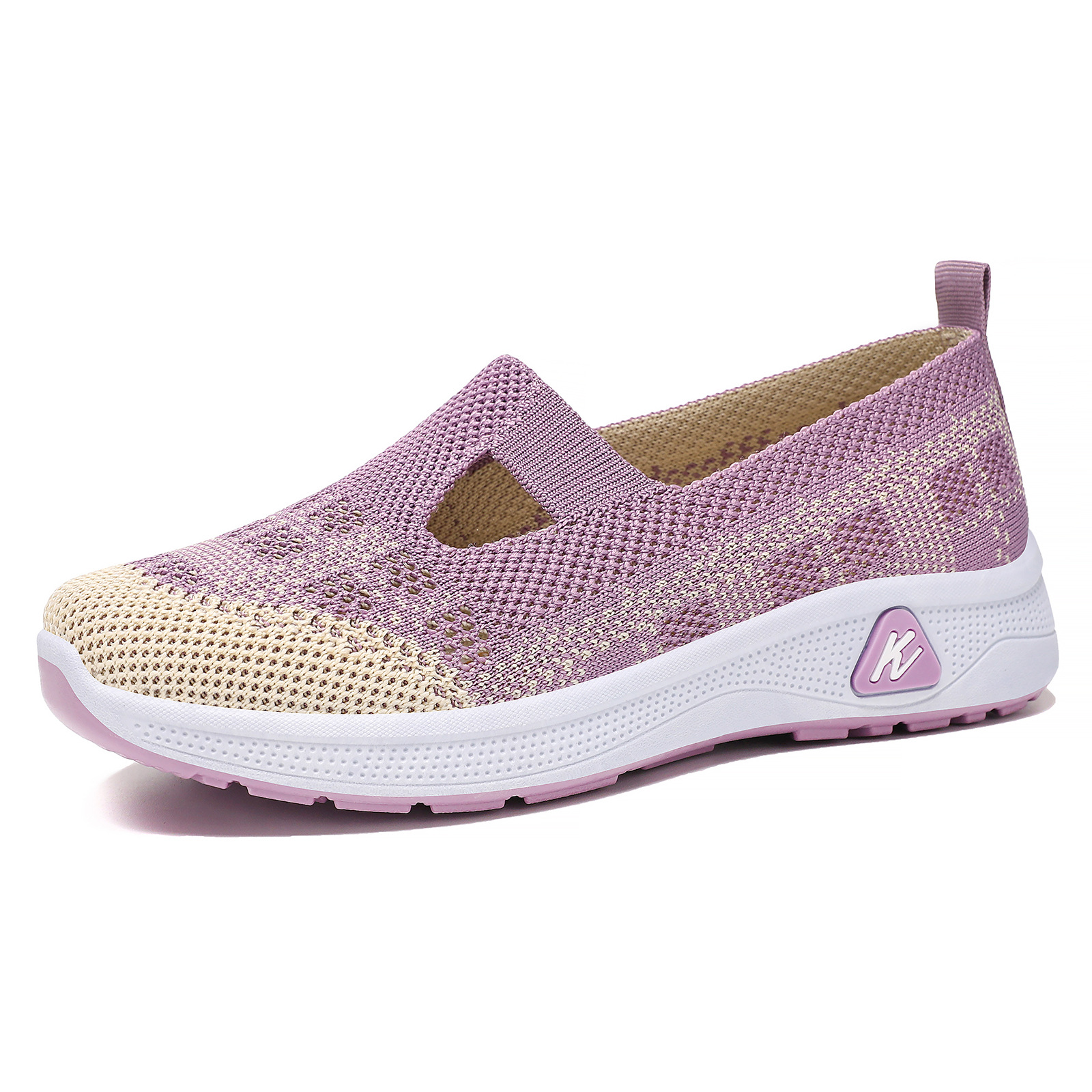 Zapatos de mujer primavera nuevo procesamiento personalizado zapatos de mujer transfronterizos cómodos zapatos de tela viejos zapatos de tela de Beijing un pie zapatos de goma