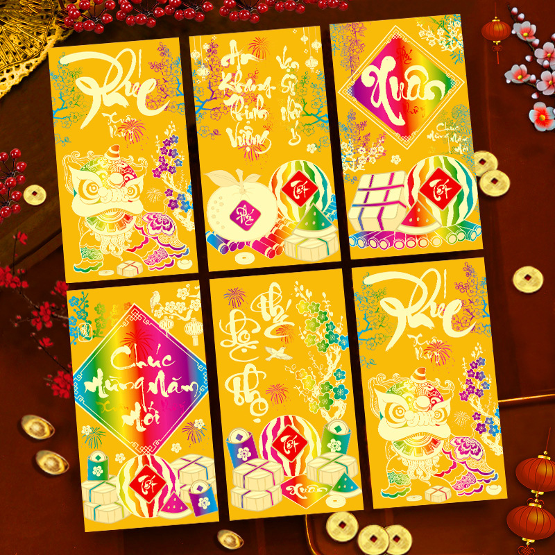 Ruixiang 2026 年馬新作ベトナム赤い封筒クリエイティブ干支新年赤い封筒春祭りラッキーバッグ卸売|undefined