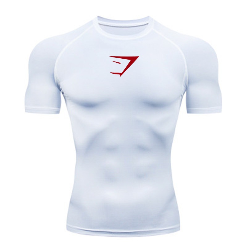 White red label + short sleeves