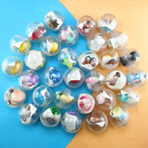 New 2 yuan gashapon machine toy egg 32mm-55mm cartoon toy ball game machine small gift 1 yuan gashapon ball