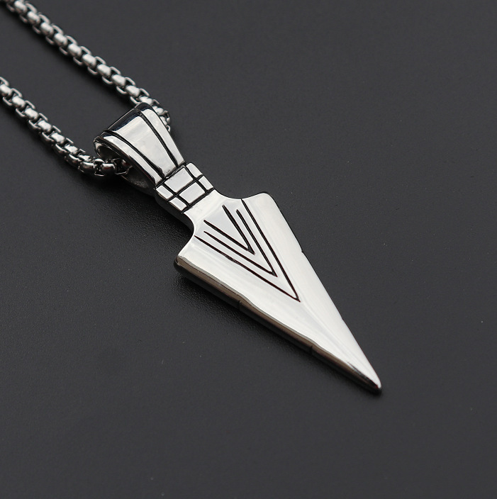 Collier pendentif ancre pour homme en acier inoxydable_voghion.com