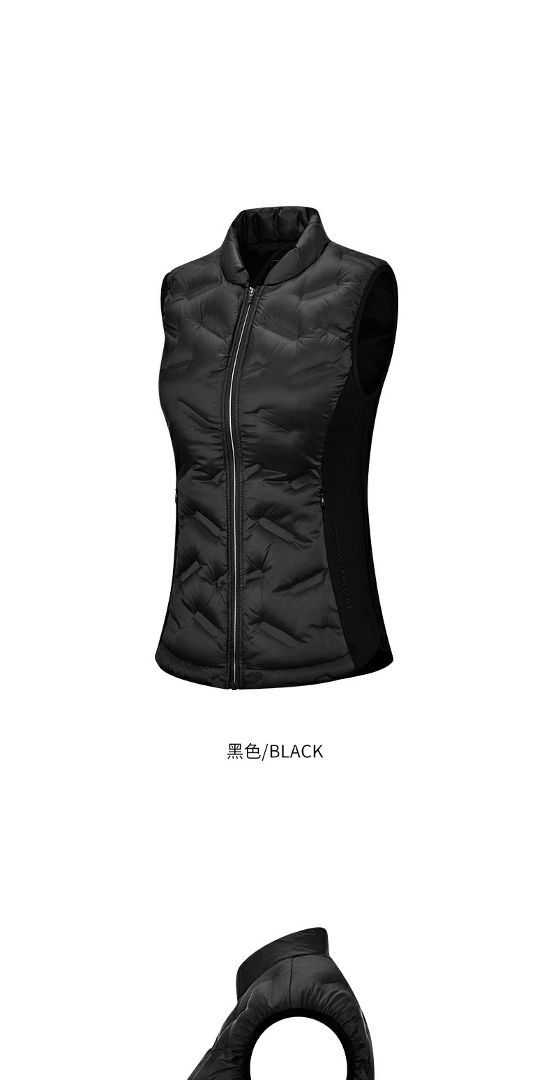 Áo khoác lông vũ golf nữ cổ đứng giữ ấm mùa thu đông — YF749 [giữ ấm và giữ nhiệt/90% vịt nhồi/chống nước và chống gió] vest đen, YF749 [giữ ấm và giữ nhiệt/90% vịt nhồi bông/chống nước và chống gió] vest trắng chi tiết 15