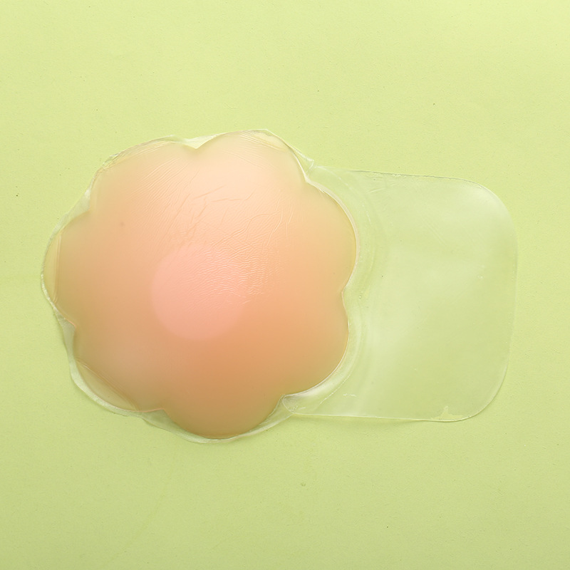 Silicone Breast Lifting Patches Anti-Bumping Nipple Patches Round Flower Shape Breathable Invisible Rabbit Ears Silicone Breast Lifting Patches