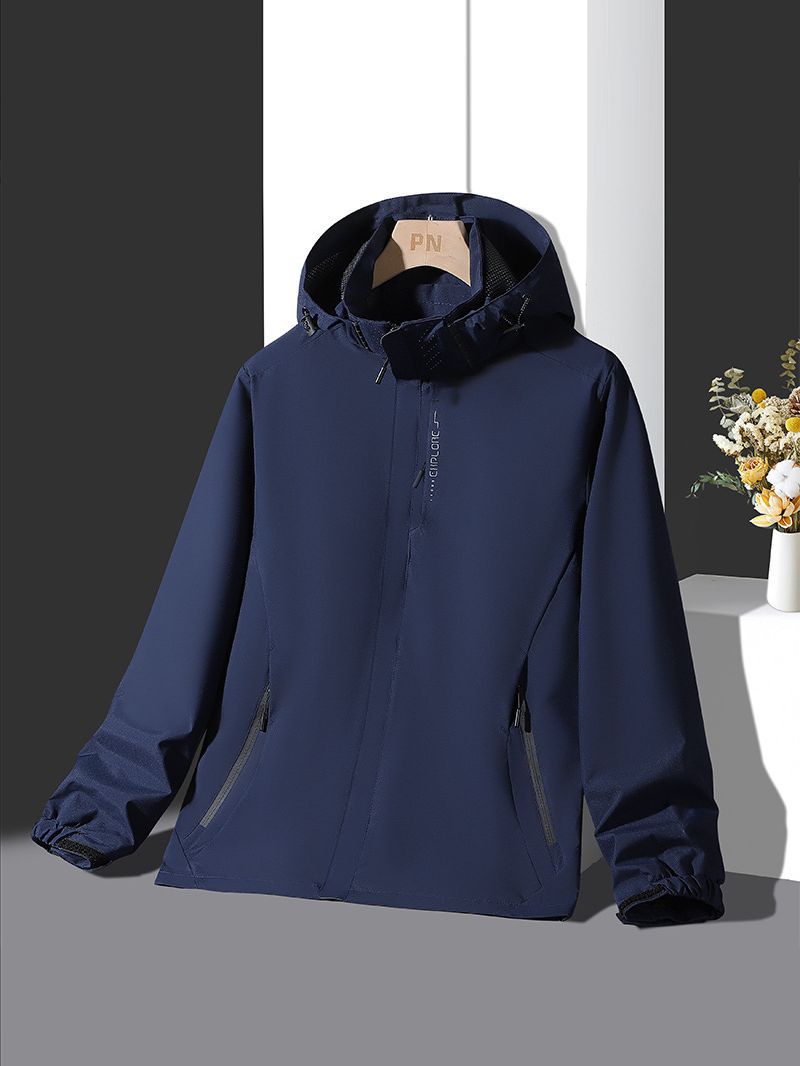 Hombres y mujeres misma primavera, otoño e invierno con capucha suelta casual nuevo 2023 impermeable cálido a prueba de viento chaqueta image 6