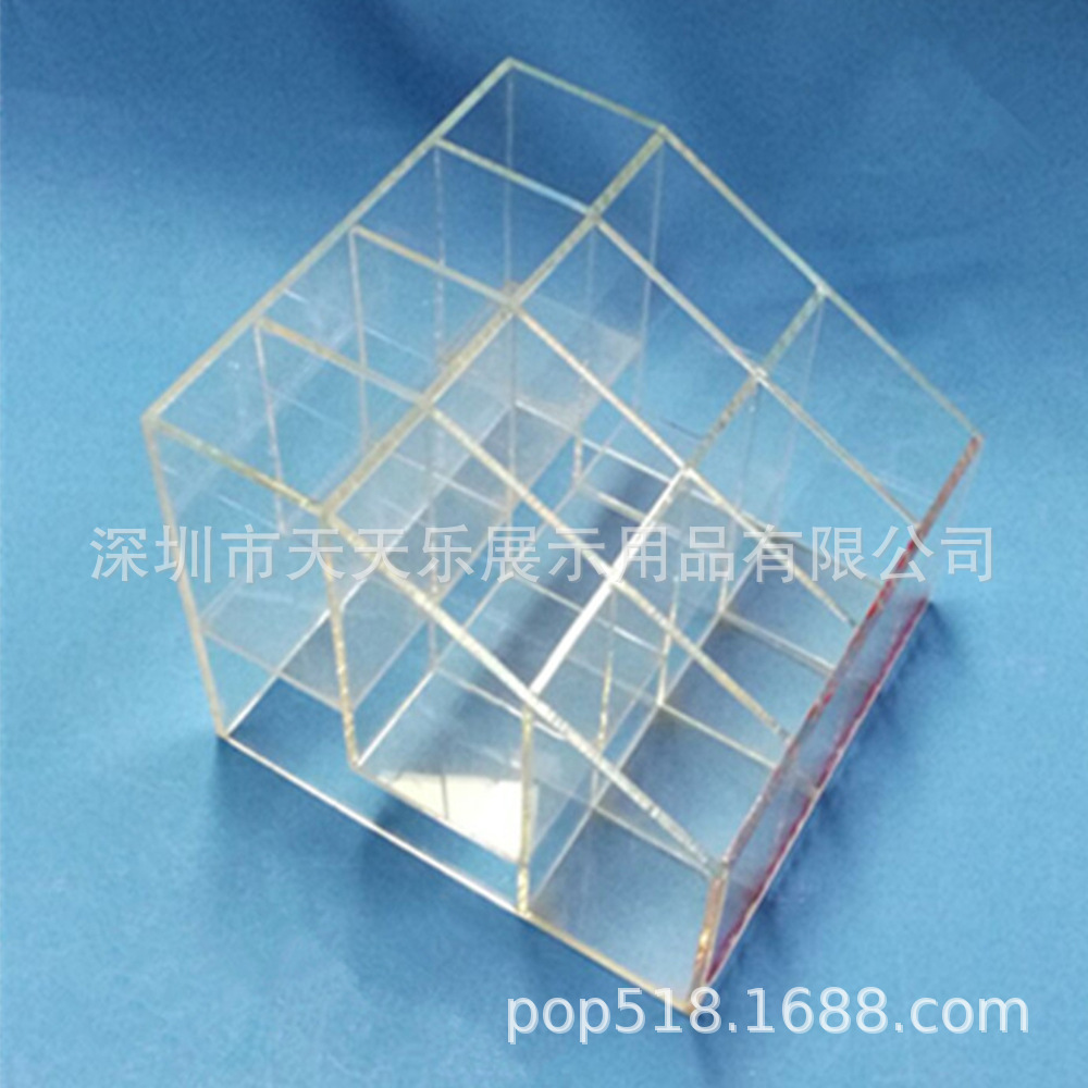 厂家供应有机玻璃多格盒化妆装品收纳盒透明亚克力收纳盒品种多样