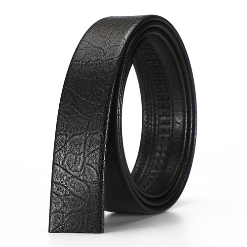 Belt without head, men's two-layer cowhide automatic buckle, headless belt, men's buckle-less belt, trousers with strip 3.5cm wide