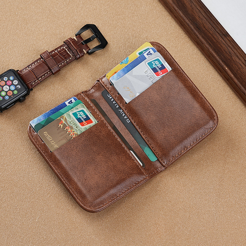 Transfronterizos de hombres portátiles multifunción tarjeta de gran capacidad tarjeta delgada bolsa de tarjetas multifunción fabricante de tarjetas en stock