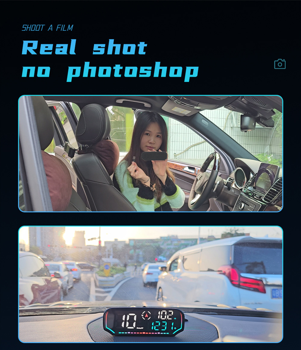 Car HUD Head-Up Display, Car-Specific GPS Tester, Multi-Function Display, Intelligent Dashboard, High-Definition