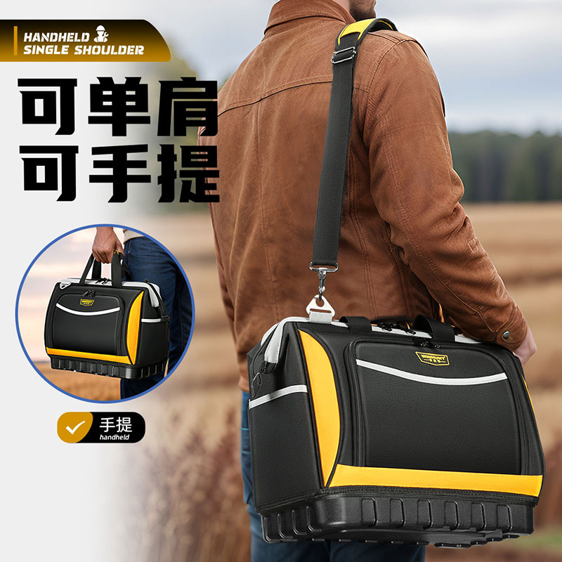 Kit de herramientas fuerte y duradero Kit de herramientas de lona gruesa caja de herramientas resistente al desgaste caja de herramientas de hardware caja de almacenamiento