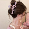 12#[pink purple] bow letter mark about 13cm