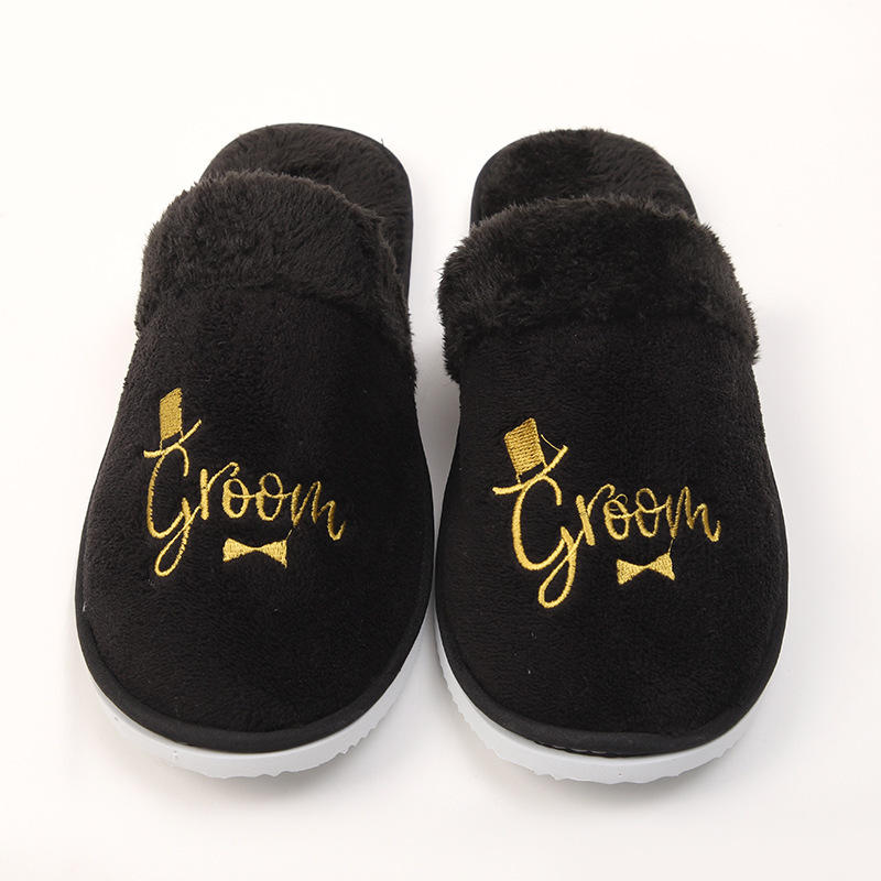 Wholesale of high-end bride slippers, bridesmaid slippers