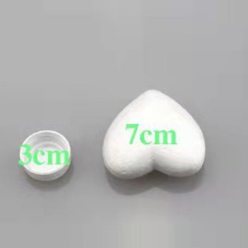 Baolilong espuma sólida tamaño del corazón melocotón medio amor decoración de la ventana boda apoyos pintados