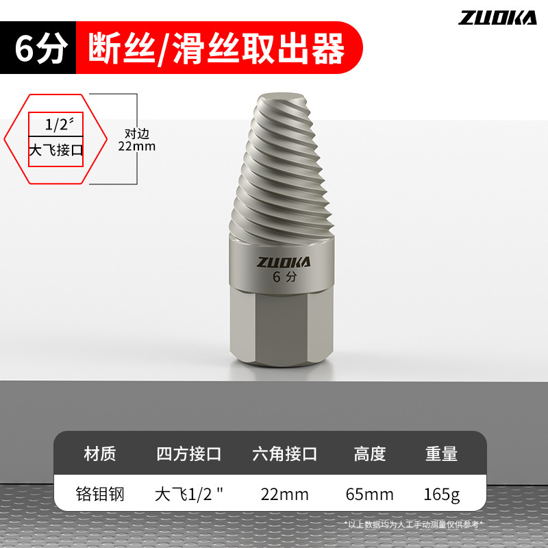 電動レンチ用折れネジ外し器 1/2インチ 大型ネジ外し器 逆ネジ専用 水道管用ネジ外し器|undefined