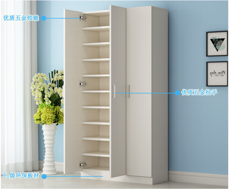 Description Picture 3 of itemZM2 Balcony shoe cabinet home door rental house multifunctional dust shoe rack storage large capacity multi-layer hallway