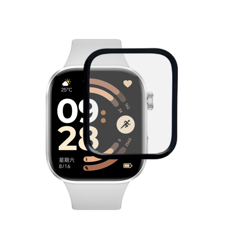 Aplicable para la pantalla de reloj de arroz rojo 6 película compuesta de película suave hidrogenable PMMA curva en caliente cubierta de pantalla completa 5 película de reloj