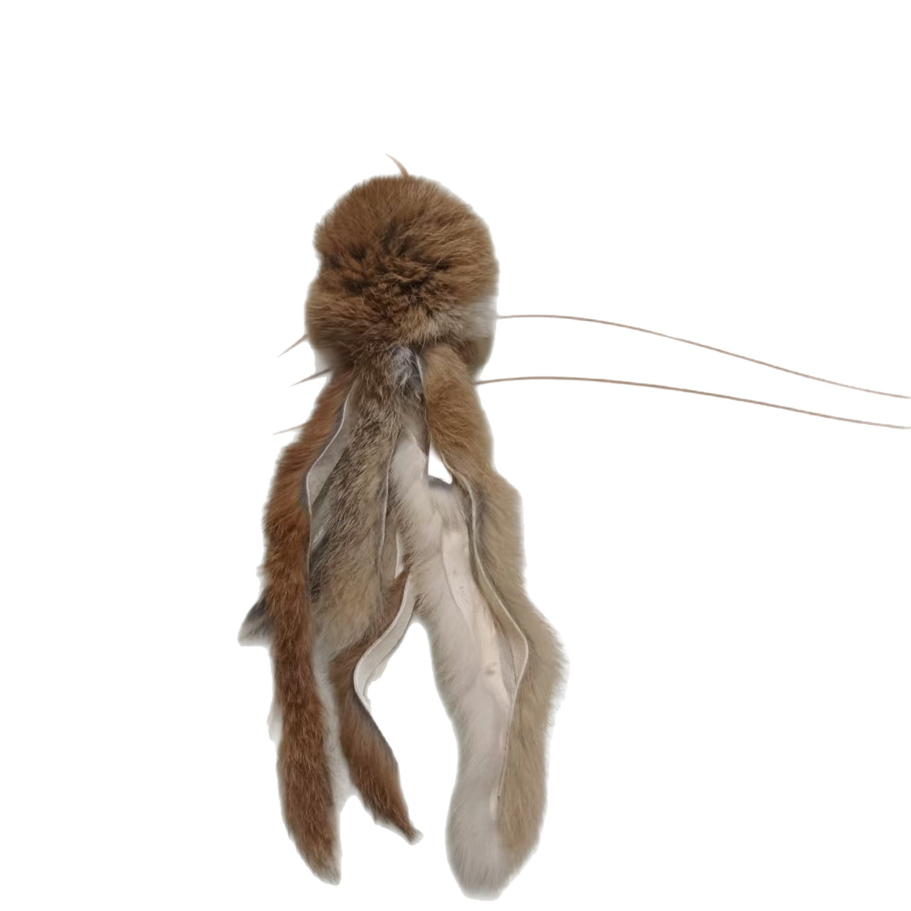 Juguetes de pelo de conejo verdadero, juguetes de pelo de conejo, palo de gato, hechos a mano, no tóxicos, sin adición, juguetes para gatitos que pueden morder.