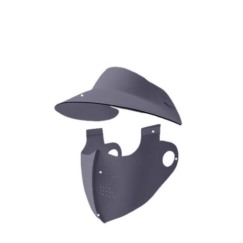 Full-face Sun Protection Mask with UV Shielding for Women - Ice Silk Black Rubber Hat and Neck Gaiter Combo Cycling Mask