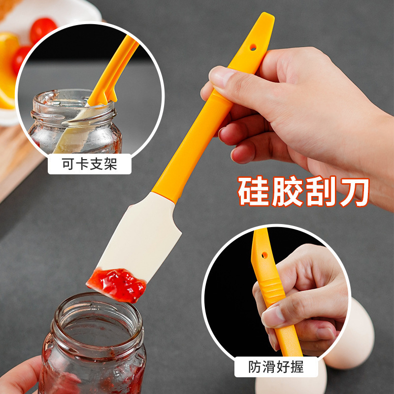 Japanese-style silicone spatula baking cream multi-functional sauce knife kitchen mini spatula small spatula soft scraper jam bottle