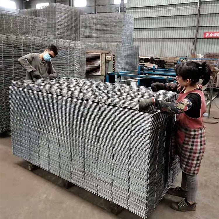 建筑桥梁道路铺设钢筋网片螺纹钢筋圆钢地暖网格工地铁丝网片碰网