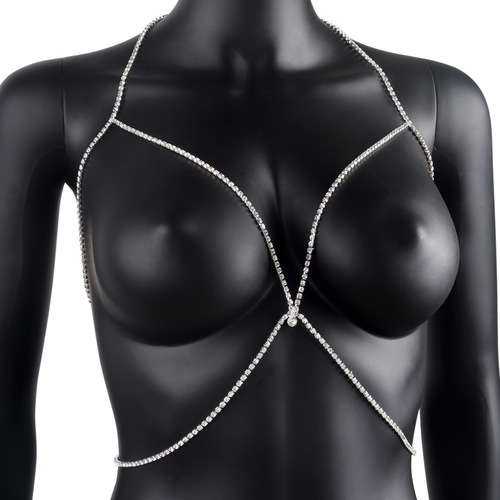  cross-border new fashion rhinestone chain sexy ins style bra chain European and American body chain body chain