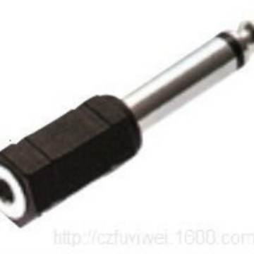 6.35mm单声道公转3.5mm单声道母音频转接头 6.35公转3.5母转接头