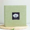 Square frame light green chrysanthemum style