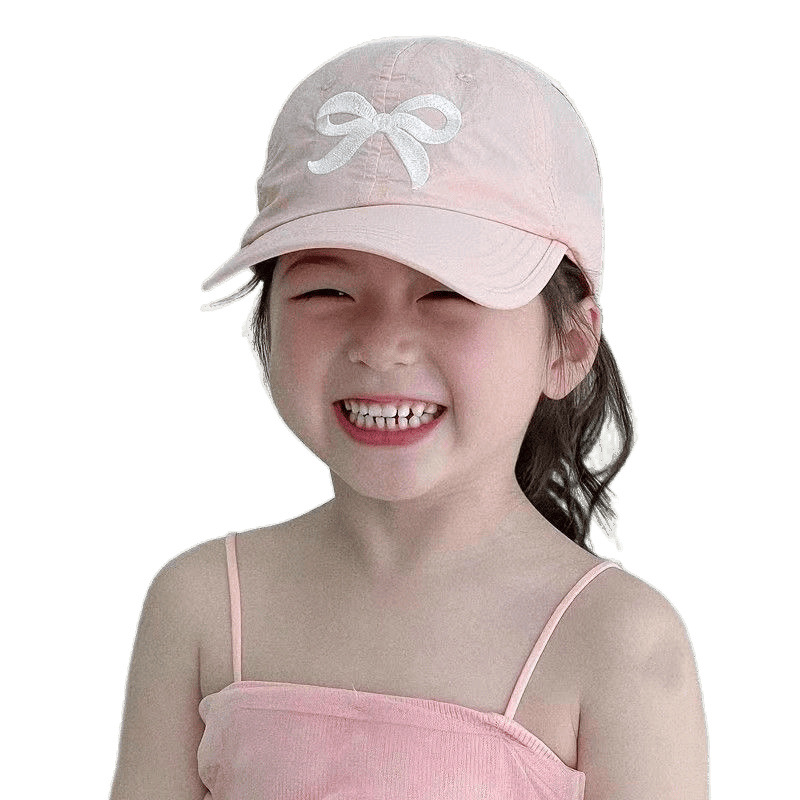 Kinder Sommerhut Dünn Schnelltrocknend Halbhohl Top Pferdeschwanzhalter Sonnenschutz Baby Baseballkappe_voghion.com