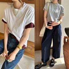 【主推】25秋冬 SN液氨丝光匹马棉经典圆领宽松廓形休闲短袖T恤