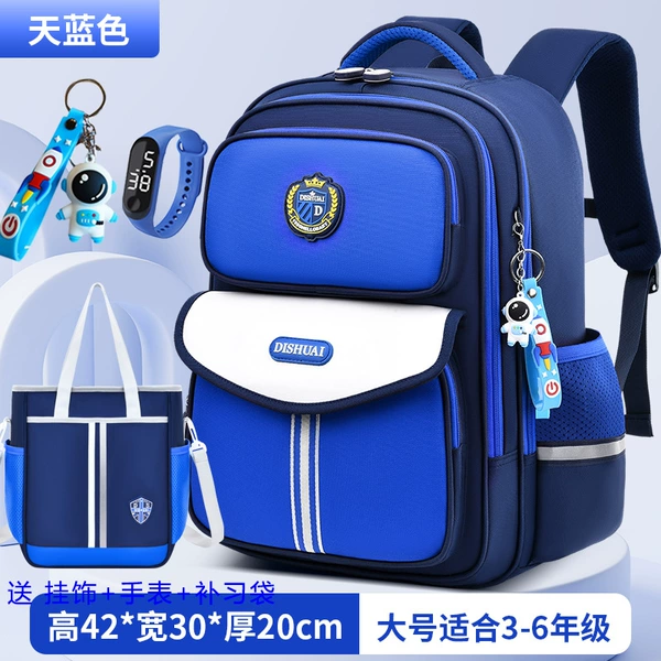 Big azure waterproof watch, study bag