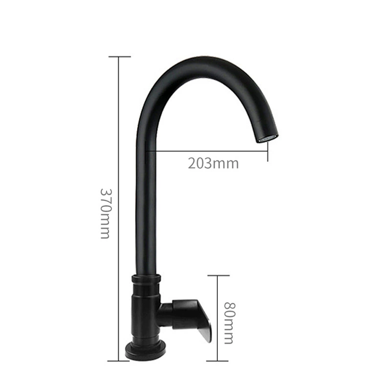 Кран холодной воды с одним рычагом Stainless Steel 304, нержавеющая сталь, без свинца, с водоприёмником, 4 конфигурации