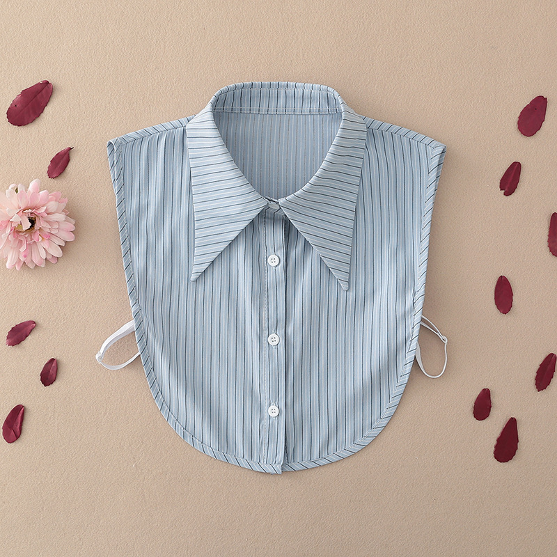 High-End Striped Detachable Collar for Women Versatile Fake Collar for Spring, Autumn, and Winter to Pair with Sweaters, Sweatshirts, Shirts, Decorative Shirt Collar