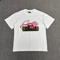 Foreign Trade Corteiz Series Pure Cotton Printed Short-Sleeve Street Style High Street European and American Style Casual 250g Unisex Top