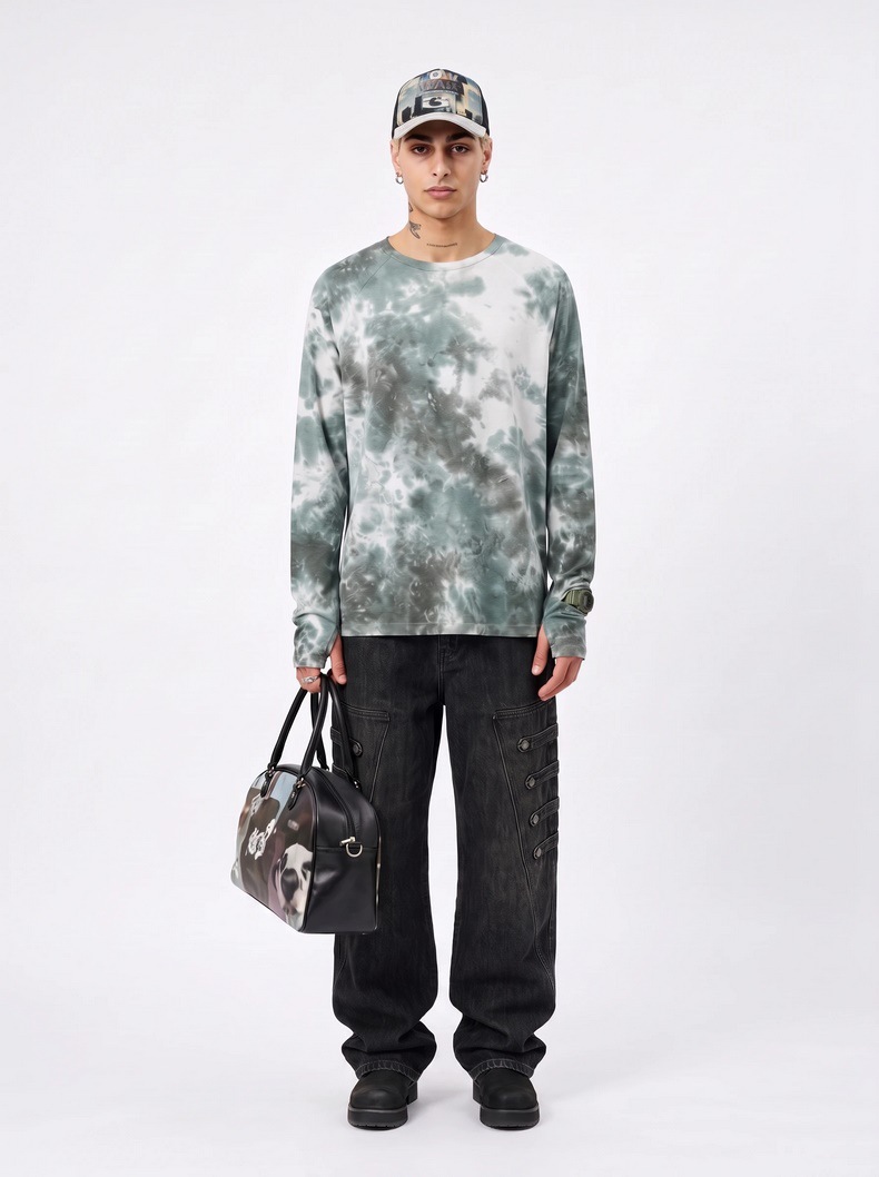 Inflation Tie-Dye Lyocell T-Shirt