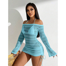 A 37360 Tulle Long Sleeve Swimsuit Cover ��ɴ����Ӿ������