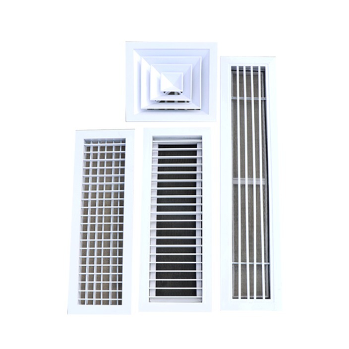厂家供应铝合金百叶排风口中央空调出风口可开单层百叶风口