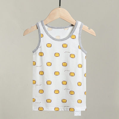 Male treasure Base coat Boy vest summer children Thin section Nursing belly camisole pajamas Sleeveless baby The little boy