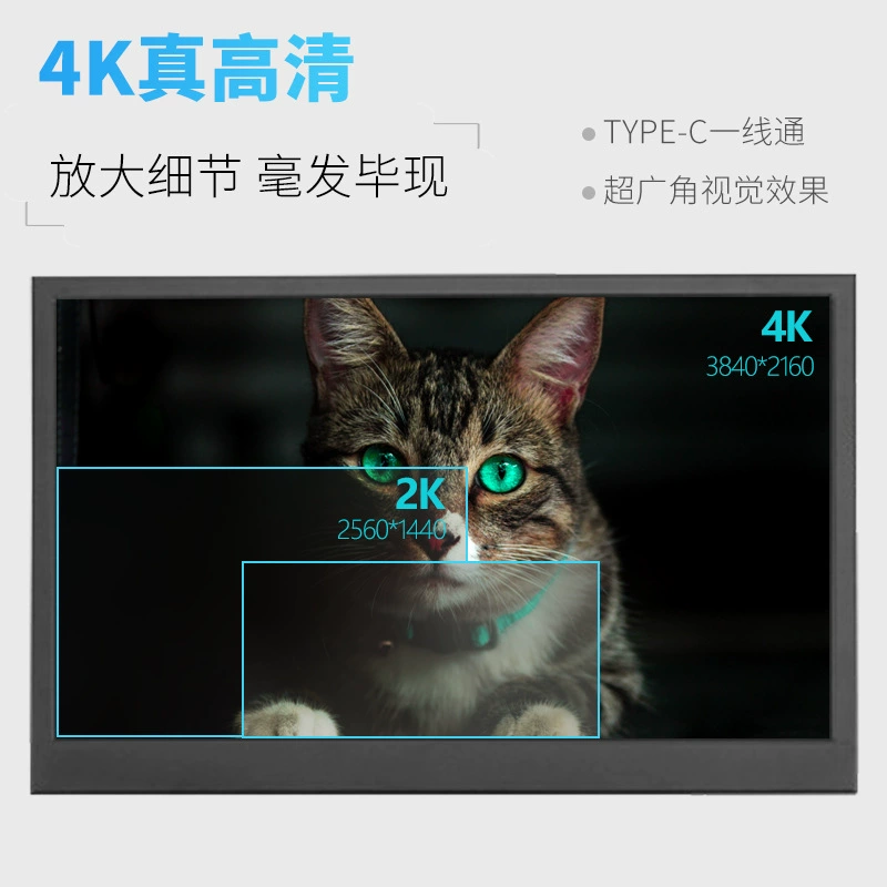 智显达 15,6-дюймовый портативный дисплей 4K IPS, Type-C, мобильный телефон/внешний HDMI для компьютера