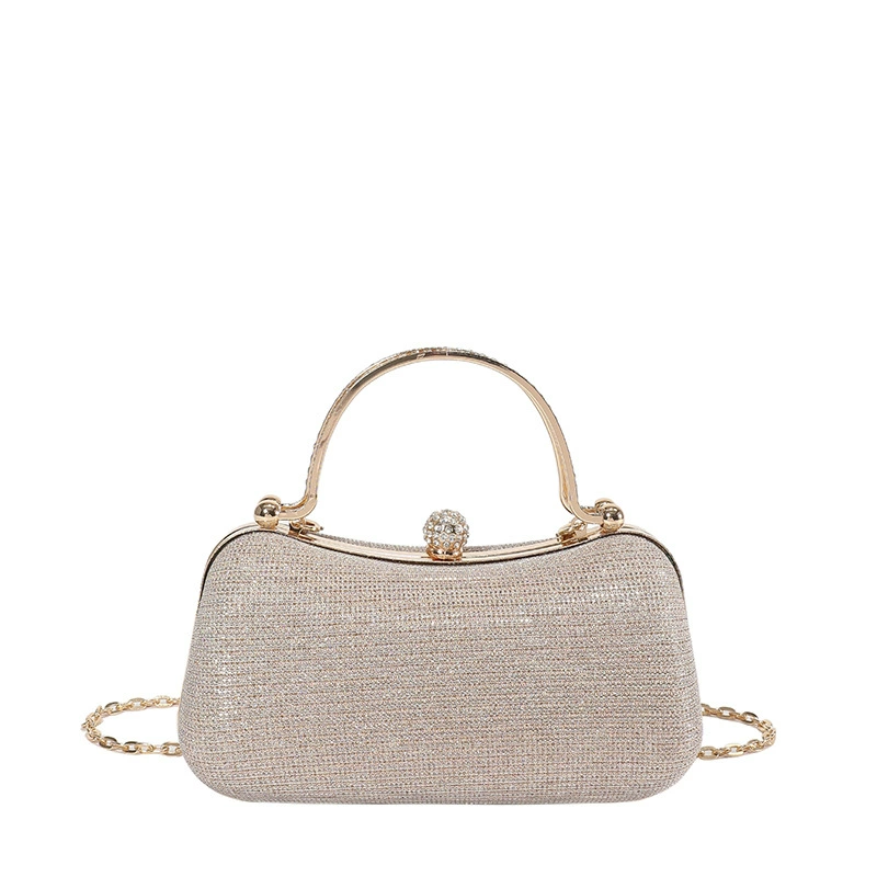 Стильная маленькая сумка, один плечевой замок, цепь, западный стиль