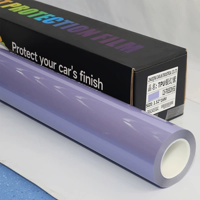 Car Tpu Color Changing Film Insulation Protective Film Brooklyn Gray Oem White Bag Custom Factory Direct Supply Wholesale Price (Auto Color Change Film) - silver-fantasy-purple-152m15m
