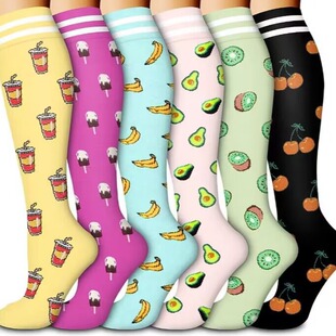 Cross-Border Calf Socks for Women, Autumn and Summer Long Socks, Compression Socks, Shaping Socks, Sweat-Absorbent, Anti-Odor Pressure Socks, Slimming Legs Wholesale