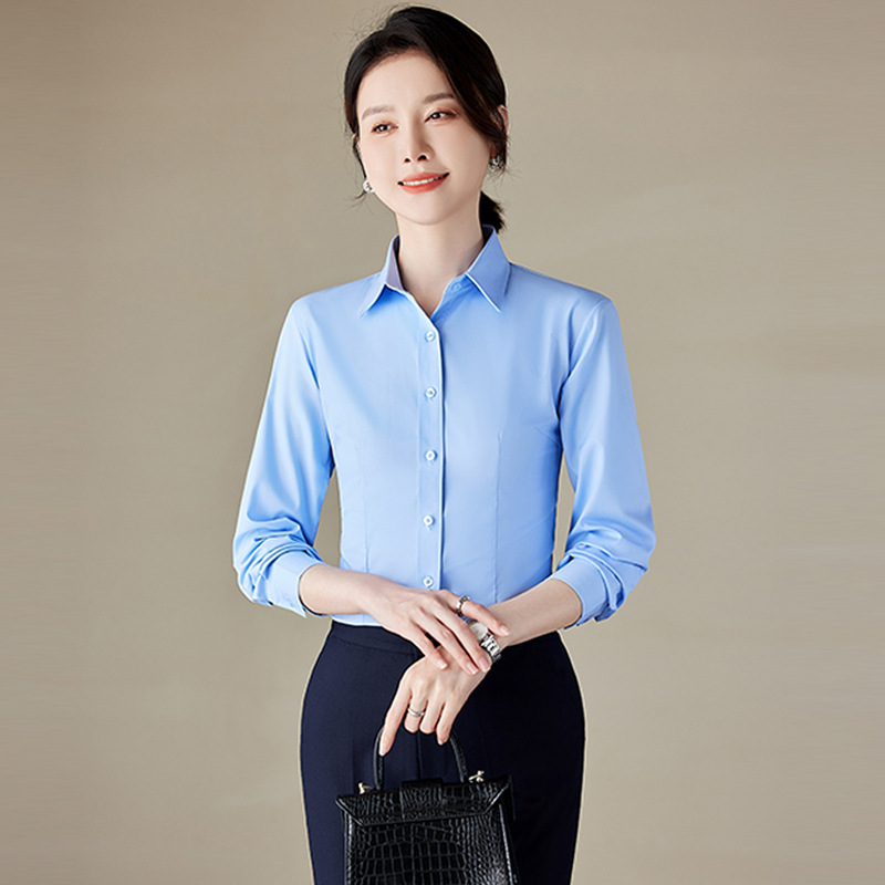 Business Attire White Shirt for Women Spring & Fall 2025 New Fashion High-End Interview Formal Wear Ol Work Clothes Shirt