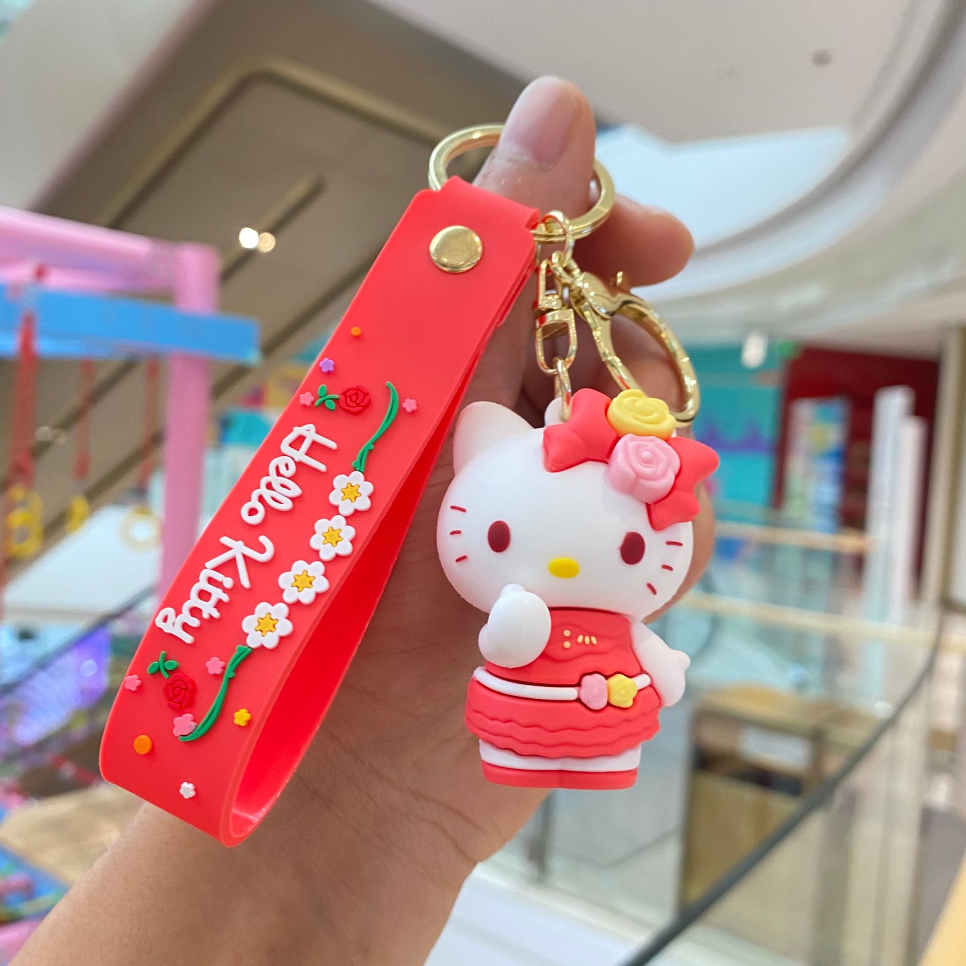Temporada de flores Sanrio serie llavero muñeca coolomi Melody mochila colgante bebé captura máquina pequeño regalo al por mayor