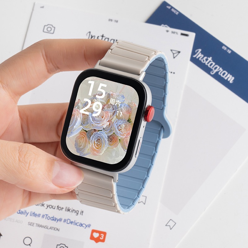 Antique white with haze blue (this is just the strap)