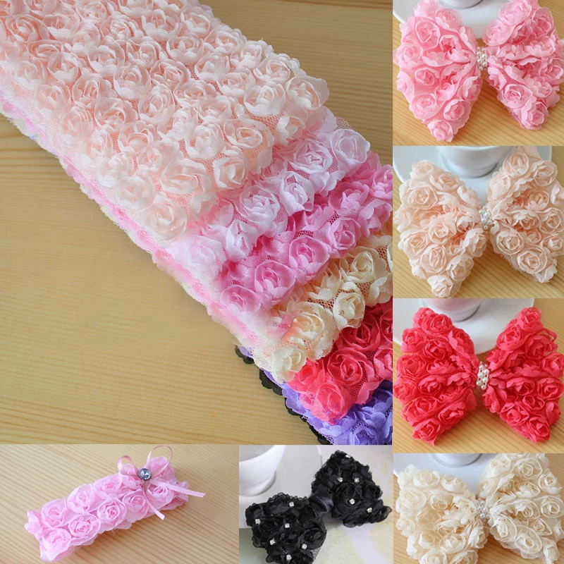 5yard-roll-14colors-Rose-Flowe