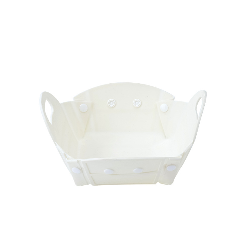 Nueva creativo multifuncional cesta de frutas portátil al aire libre cesta plegable de viaje cesta portátil plegable tabla de cortar