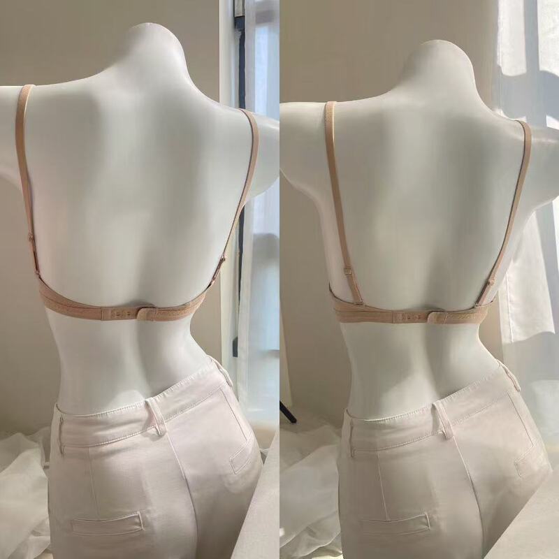 5313 # Japanese Light Cotton Underwear for Women, Wireless, Thin, Small Chest Gathering, Seamless, Deep Backless Bra 5313 # Japanese Light Cotton Underwear for Women, Wireless, Thin, Small Chest Gathering, Seamless, Deep Backless Bra